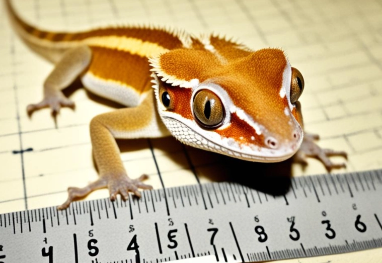 crested gecko size