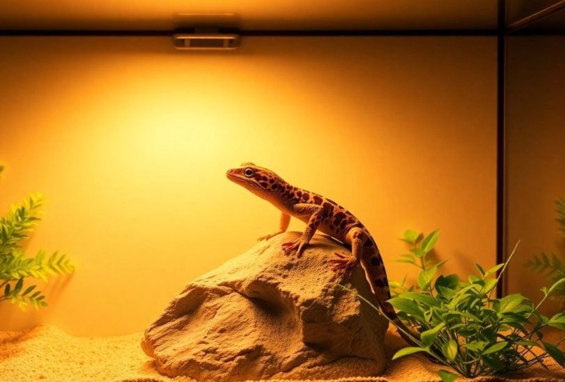 leopard gecko heating setup