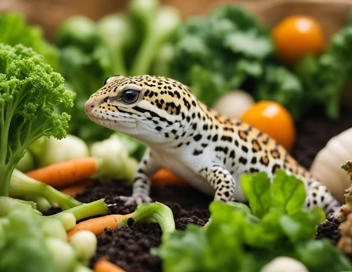 feeding vegetables to leopard geckos