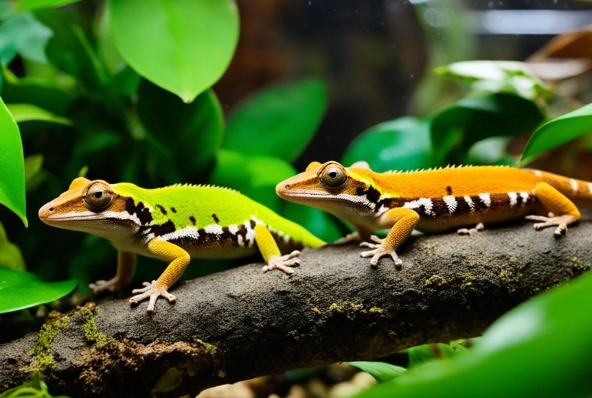 chameleon gecko cohabitation