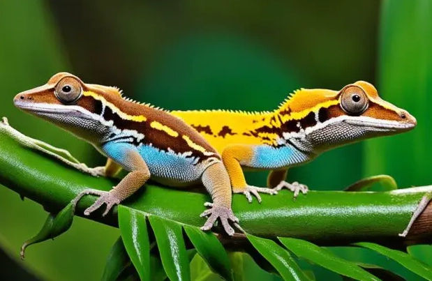 can chameleons live with geckos