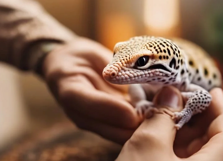 leopard gecko handling