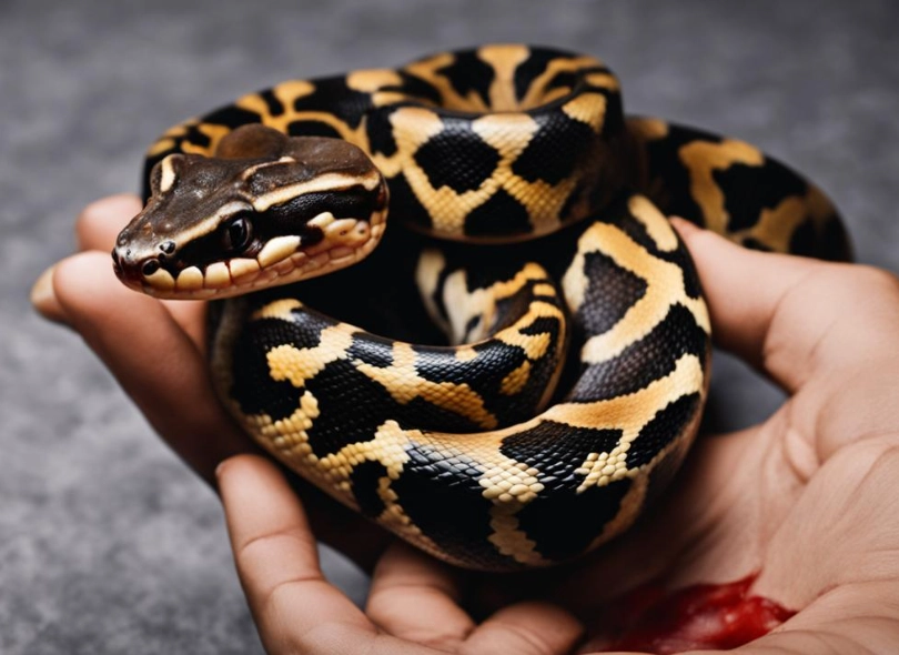 ball python bite treatment